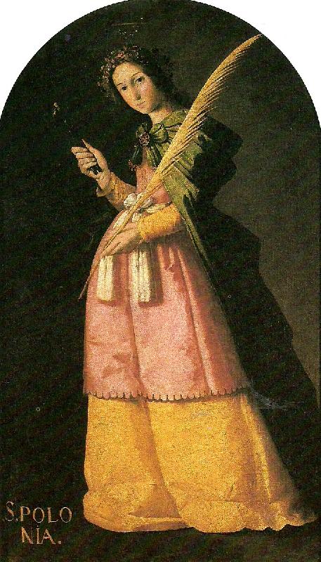 Francisco de Zurbaran st, apolonia oil painting image
